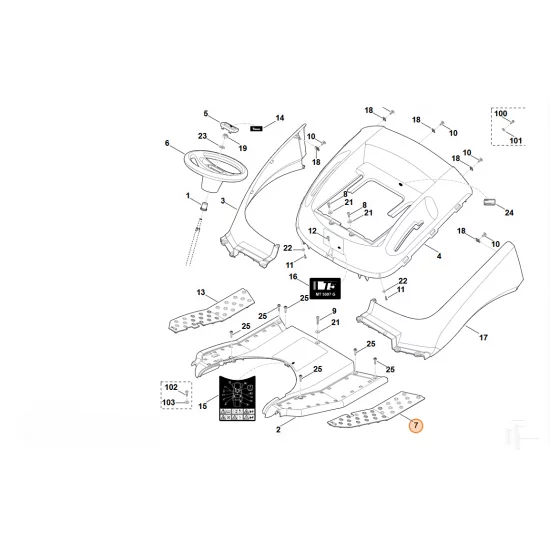 STIHL  Dywanik, str. lewa 6170 706 5400